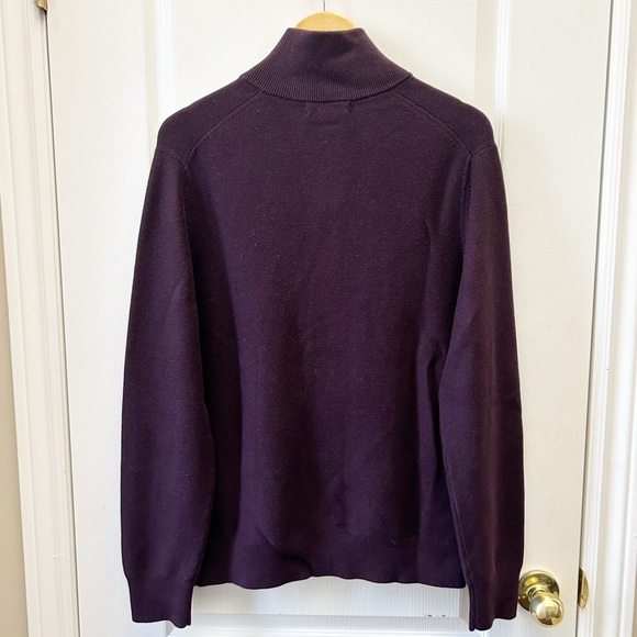 Banana Republic Men's Cotton Cardigan Sweater Jacket Maroon Size Medium NEW - Picture 5 of 15